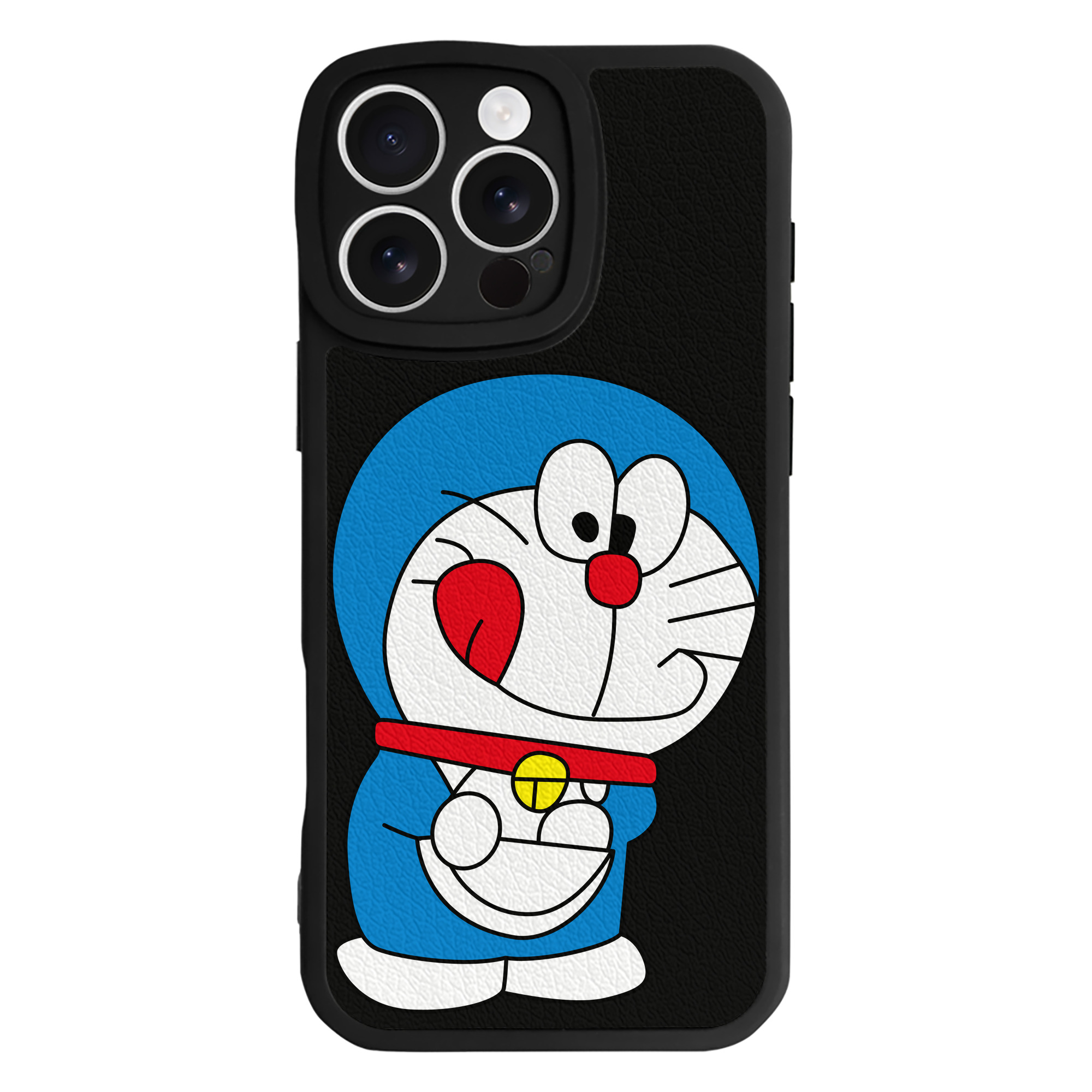 （画像用） ドラえもん Doraemon 【iPhone 16シリーズ対応】シリコンスマホケース（レザー調） 材質：シリコン